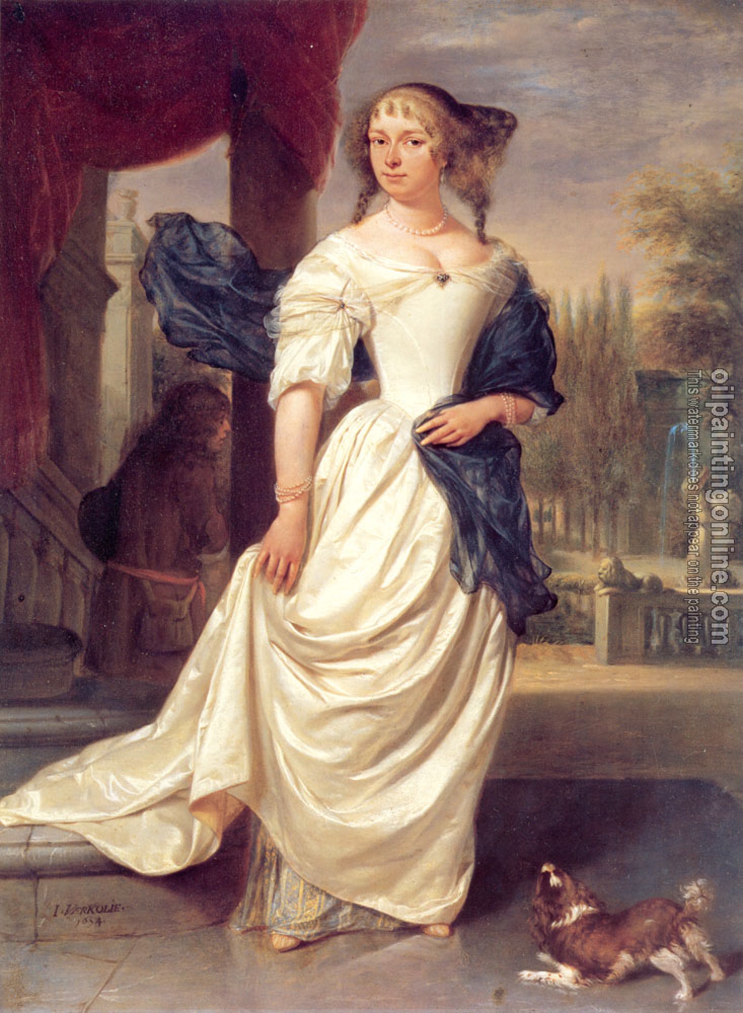 Verkolje, Johannes - Portrait of Margaretha Delff